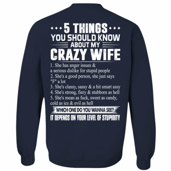 5 Things You Should Know About My Crazy Wife Shirt Perfect Gift For Husband - Image 6
