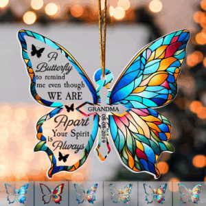 A Butterfly To Remind Me You're Always Here - Personalized Custom Shaped Acrylic Ornament