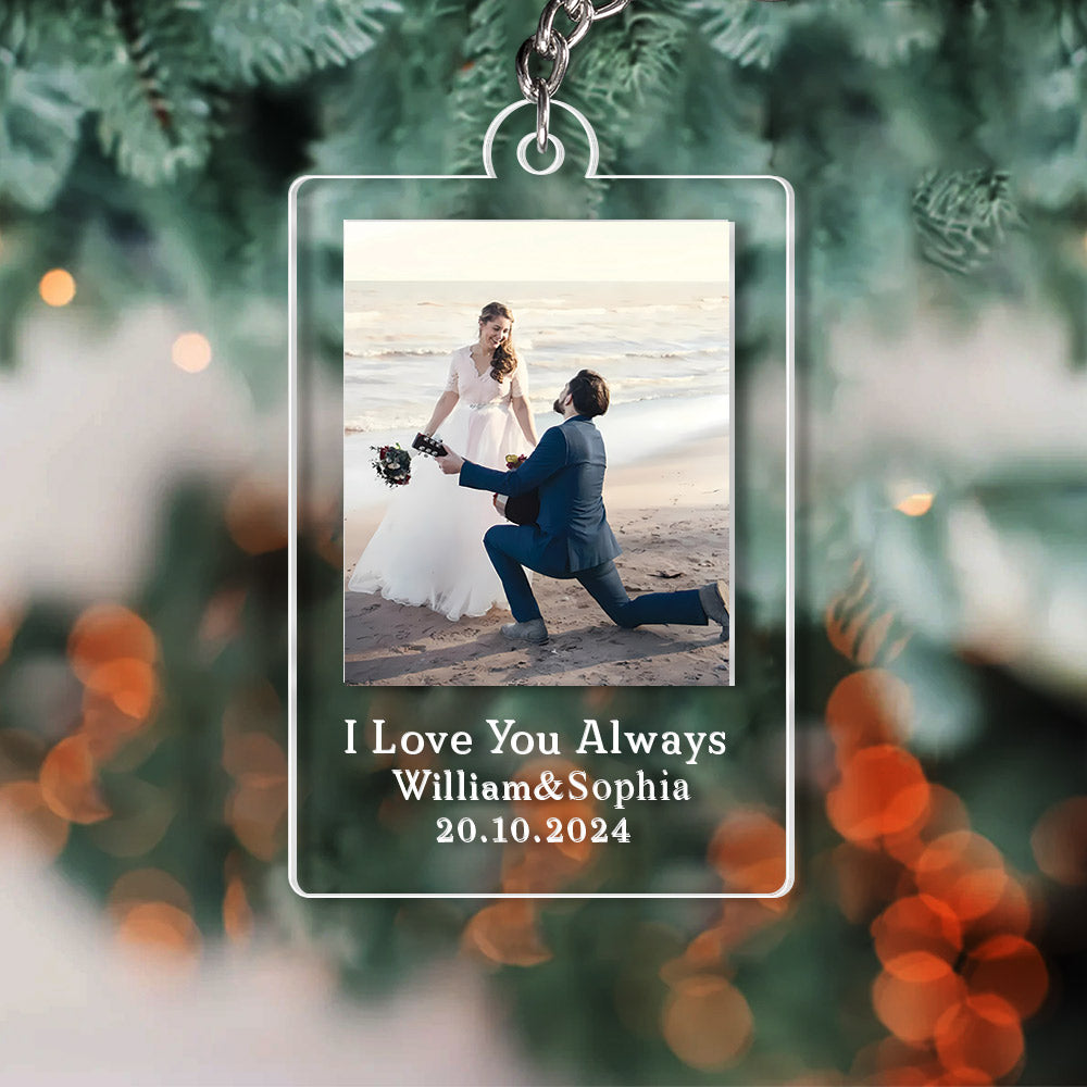 Acrylic Keychain, Personalized Keychain For Couple, Family Gift, Custom Photo Keychain NA04