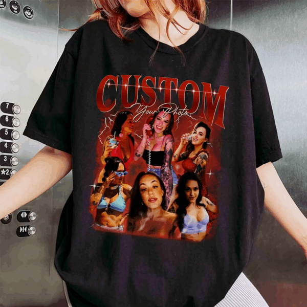 Adult Custom Basketball Bootleg Shirt 90s Vintage Bootleg Custom Basketball Player Personalized T Shirt - Image 6