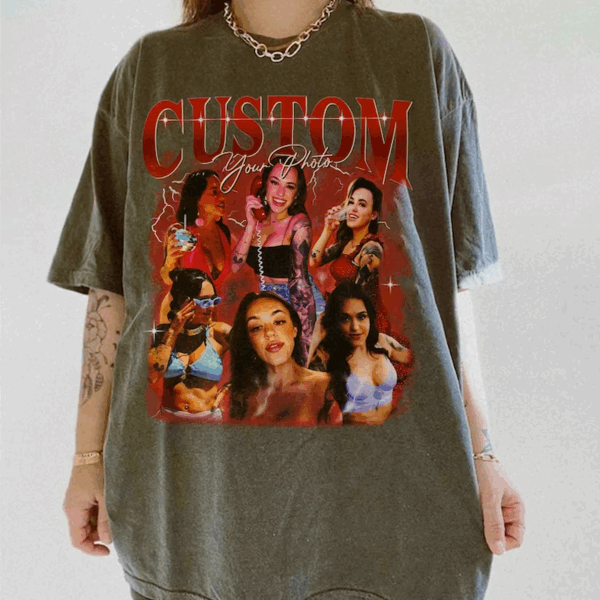Adult Custom Basketball Bootleg Shirt 90s Vintage Bootleg Custom Basketball Player Personalized T Shirt - Image 8