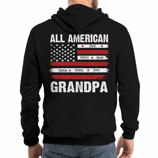 All American Papa Custom Shirt For Dad Grandpa - Image 4