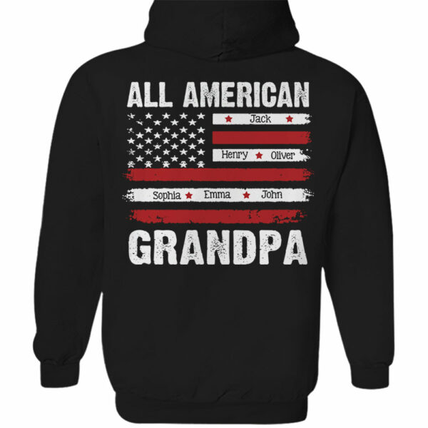 All American Papa Custom Shirt For Dad Grandpa - Image 3