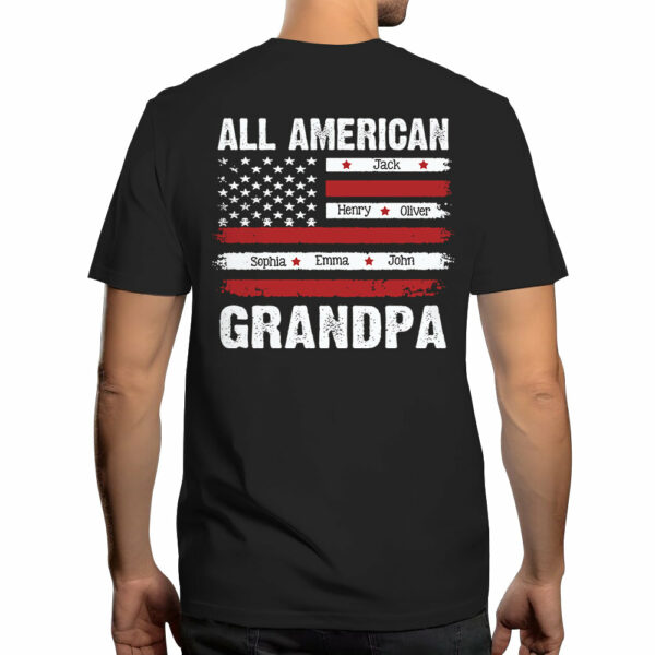 All American Papa Custom Shirt For Dad Grandpa - Image 2