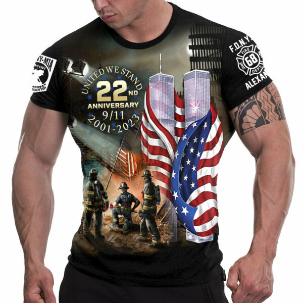 All Gave Some Some Gave All 911 Never Forget 343 Firefighter Personalized All Over Print Shirt For Firefighter H2511 - Image 3