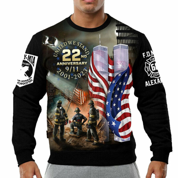 All Gave Some Some Gave All 911 Never Forget 343 Firefighter Personalized All Over Print Shirt For Firefighter H2511 - Image 5
