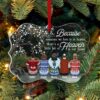 Always Beside You - Personalized Acrylic Ornament - Christmas Gift Memorial Gift For Family Members, Mom, Dad, Sisters, Brothers