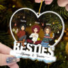 Always & Forever Besties - Personalized Heart Shape Acrylic Ornament