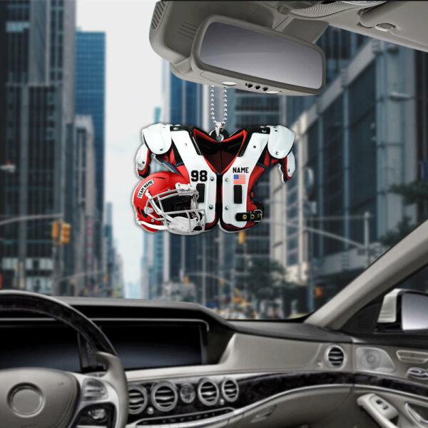 American Football Car Ornament - Personalized Ornament Gift For Football Player Football Lovers - Image 5