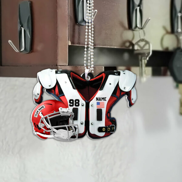 American Football Car Ornament - Personalized Ornament Gift For Football Player Football Lovers - Image 3