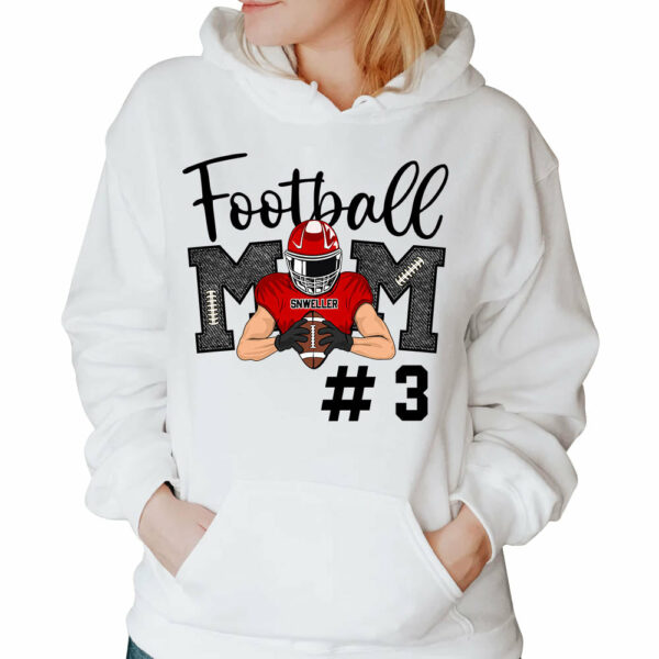 American Football Mom Team Shirt - Personalized Football Mom Shirts - Image 5