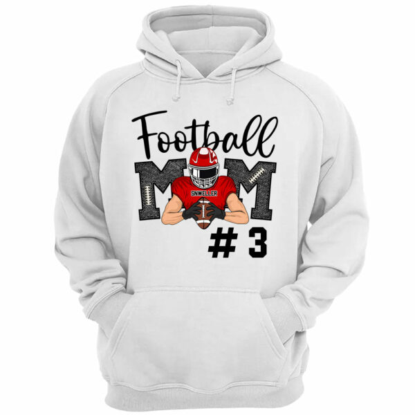 American Football Mom Team Shirt - Personalized Football Mom Shirts - Image 4