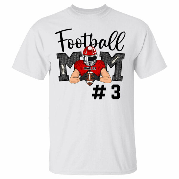 American Football Mom Team Shirt - Personalized Football Mom Shirts - Image 2