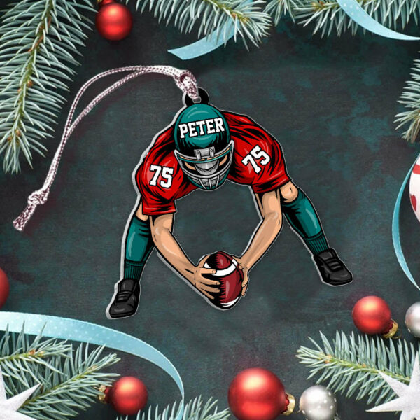 American Football Personalized Ornament Gift For Football Player Football Lovers K1702 - Image 3