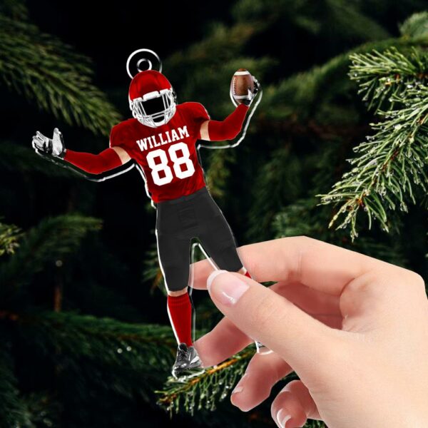 American Football Player Ornament Gift For Football Lovers - Custom Gift For Football Player Vr2 - Image 5