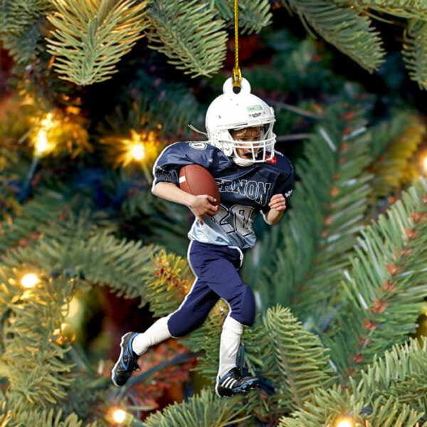 American Football Player Photo Personalized Ornament Gift For Football Player Football Lovers H2511 - Image 3