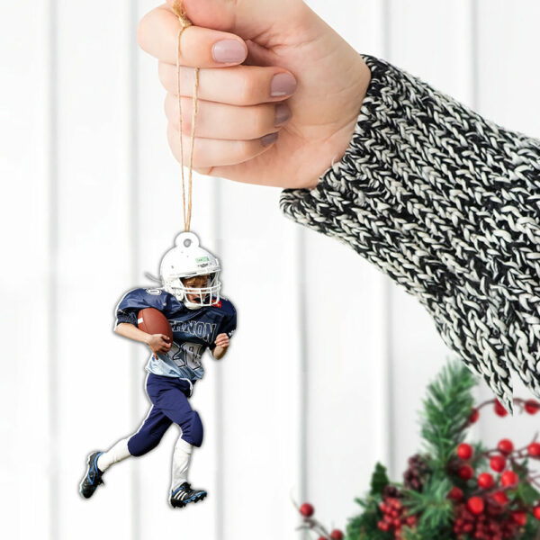 American Football Player Photo Personalized Ornament Gift For Football Player Football Lovers H2511 - Image 7