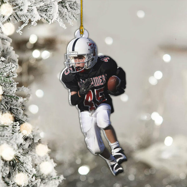 American Football Player Photo Personalized Ornament Gift For Football Player Football Lovers H2511 - Image 4