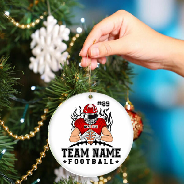 American Football Team Personalized Ornament Gift For Football Player For Football Lovers - Image 6