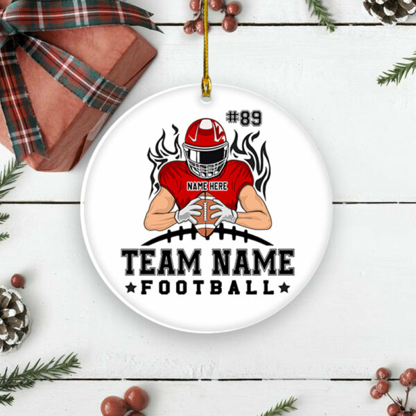 American Football Team Personalized Ornament Gift For Football Player For Football Lovers - Image 5