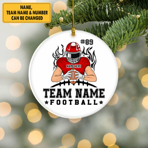 American Football Team Personalized Ornament Gift For Football Player For Football Lovers - Image 2
