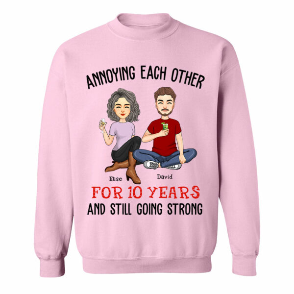 Annoying Each Other For Years And Still Going Strong Anniversary Wedding Shirt Gift For Husband Wife Dad Mom - Image 9