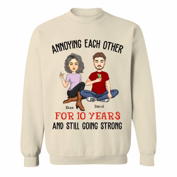 Annoying Each Other For Years And Still Going Strong Anniversary Wedding Shirt Gift For Husband Wife Dad Mom - Image 6