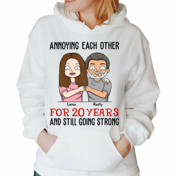 Annoying Each Other For Years And Still Going Strong Personalized Shirt Gift For Couple - Wedding Anniversary Gift - Image 6