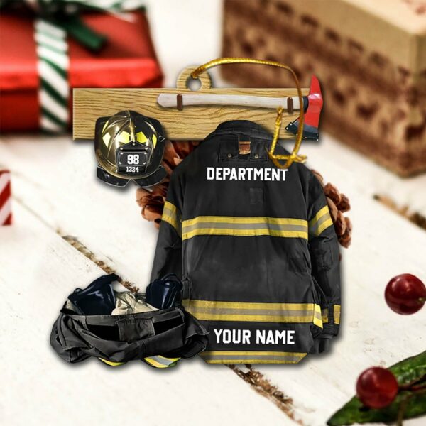 Armor Custom Shaped Acrylic Personalized Ornament Gift For Firefighter Fireman - Image 3