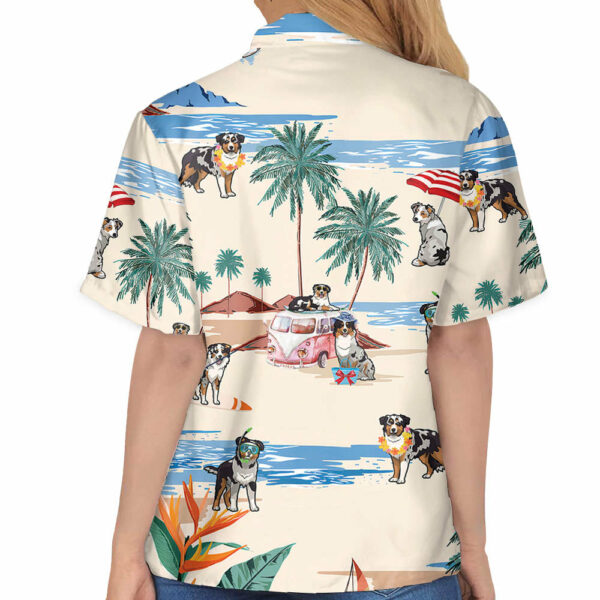 Australian Shepherd Summer Beach Hawaiian Shirt - Image 6