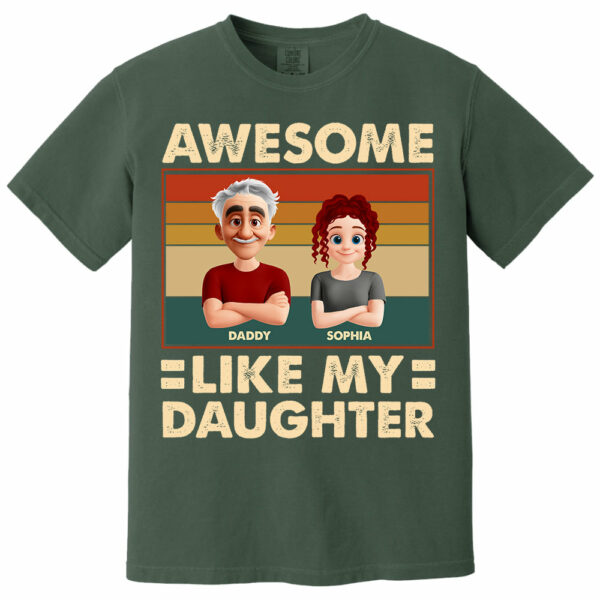 Awesome Like My Daughter - Personalized Shirt Gift For Dad - Image 11