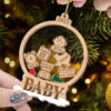 Baby First Christmas - 5 Layered Christmas Shaker Ornament