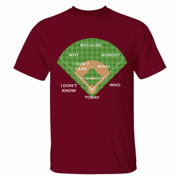 Baseball Classic Comedy Routine Who's on First Classic - Personalized Shirt Vr2 - Image 8