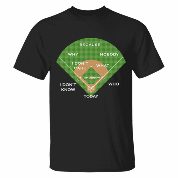 Baseball Classic Comedy Routine Who's on First Classic - Personalized Shirt Vr2 - Image 2