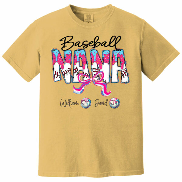 Baseball Drip Nana - Custom Nickname & Kid Names - Personalized Shirt Gift For Grandma NA04 - Image 6