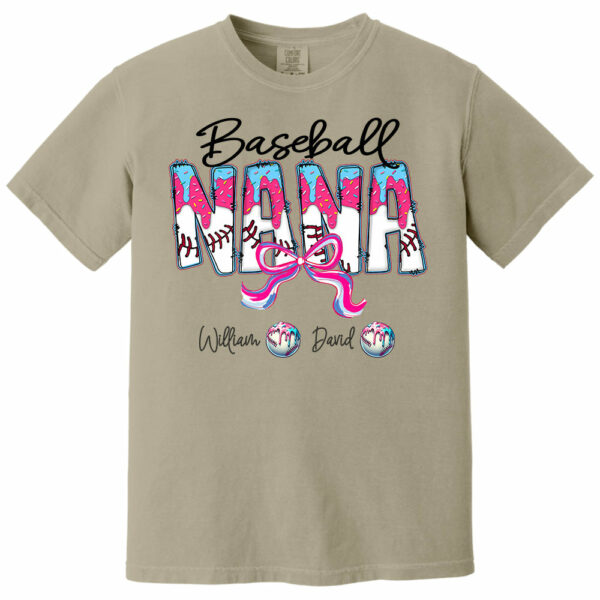 Baseball Drip Nana - Custom Nickname & Kid Names - Personalized Shirt Gift For Grandma NA04 - Image 7