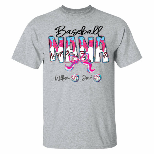 Baseball Drip Nana - Custom Nickname & Kid Names - Personalized Shirt Gift For Grandma NA04 - Image 13