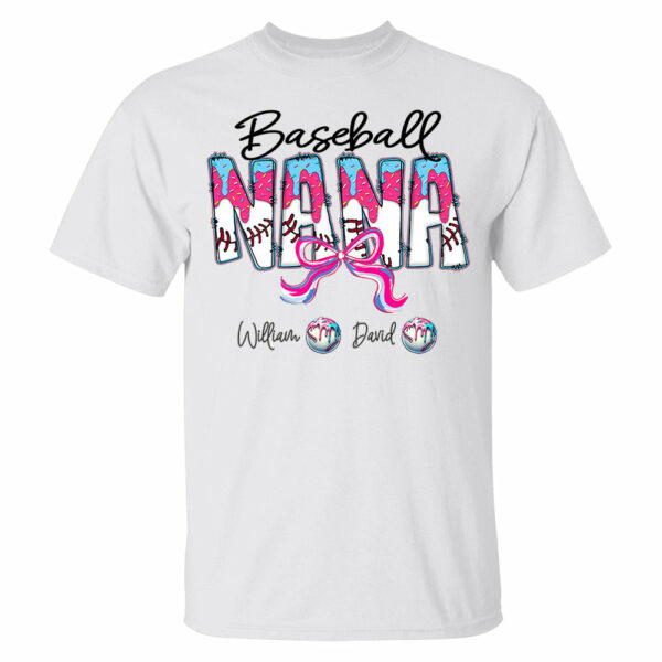 Baseball Drip Nana - Custom Nickname & Kid Names - Personalized Shirt Gift For Grandma NA04 - Image 11
