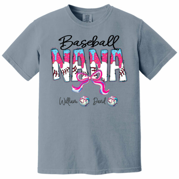 Baseball Drip Nana - Custom Nickname & Kid Names - Personalized Shirt Gift For Grandma NA04 - Image 10