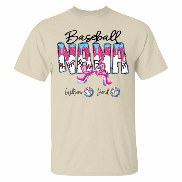 Baseball Drip Nana - Custom Nickname & Kid Names - Personalized Shirt Gift For Grandma NA04 - Image 15