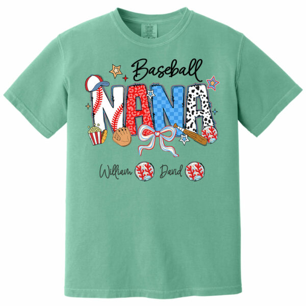 Baseball Mama - Personalized Shirt Gift For Grandma - Image 17