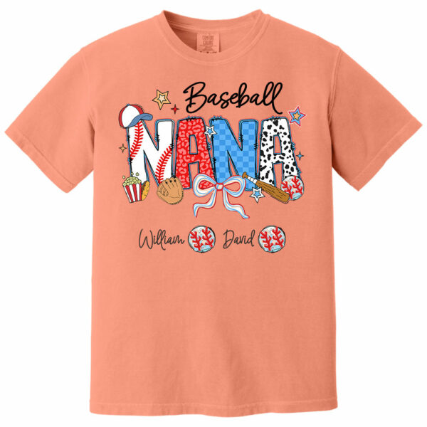 Baseball Mama - Personalized Shirt Gift For Grandma - Image 15
