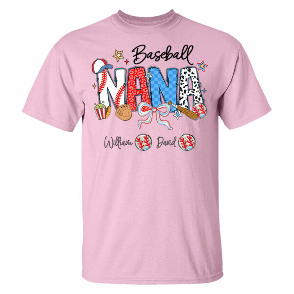 Baseball Mama - Personalized Shirt Gift For Grandma - Image 10