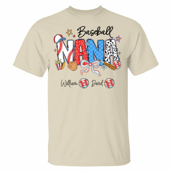 Baseball Mama - Personalized Shirt Gift For Grandma - Image 8
