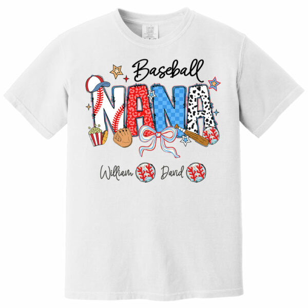 Baseball Mama - Personalized Shirt Gift For Grandma - Image 11