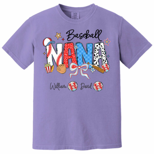 Baseball Mama - Personalized Shirt Gift For Grandma - Image 16