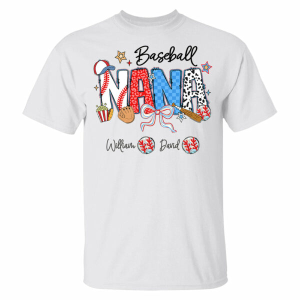 Baseball Mama - Personalized Shirt Gift For Grandma - Image 6