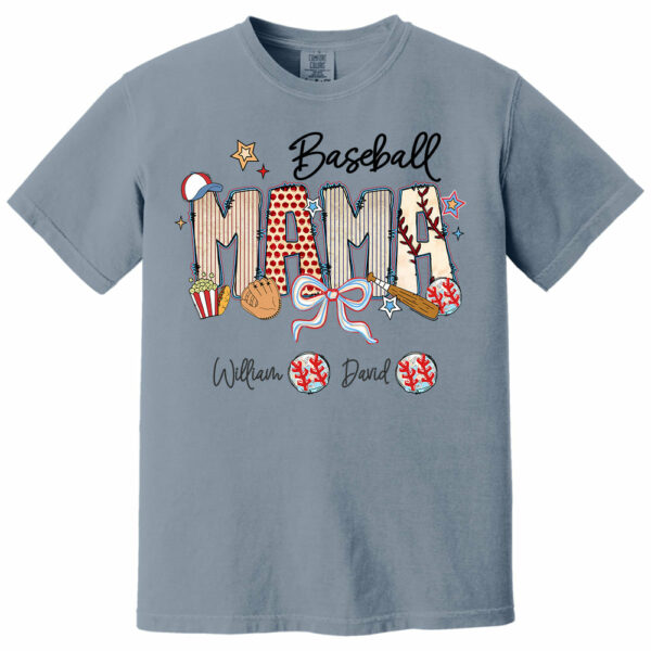 Baseball Mama - Personalized Shirt Gift For Grandma Vr2 - Image 17