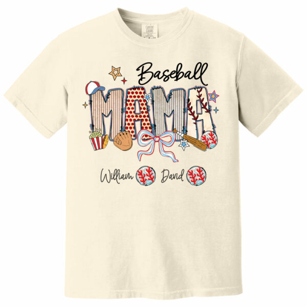 Baseball Mama - Personalized Shirt Gift For Grandma Vr2 - Image 14