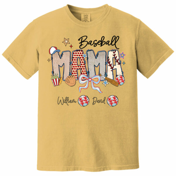 Baseball Mama - Personalized Shirt Gift For Grandma Vr2 - Image 12